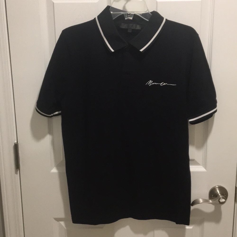 Mennace Mens Black Polo Shirt M
